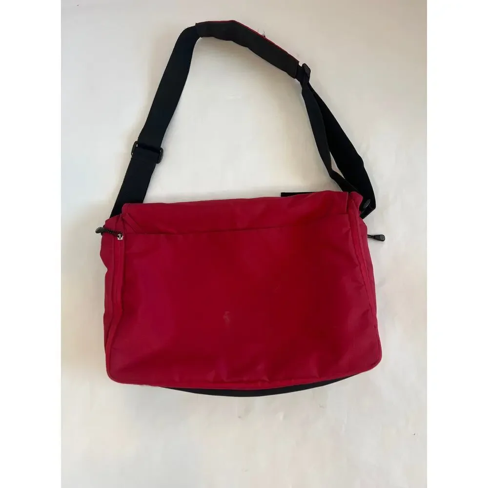 COLUMBIA OUTFITTER MESSENGER DIAPER SHOULDER BAG UNISEX PARENTS RED AND BLACK